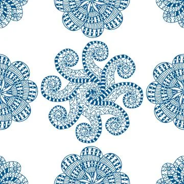 Blue pattern. Stock Illustration