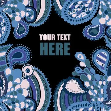 Blue pattern Stock Illustration