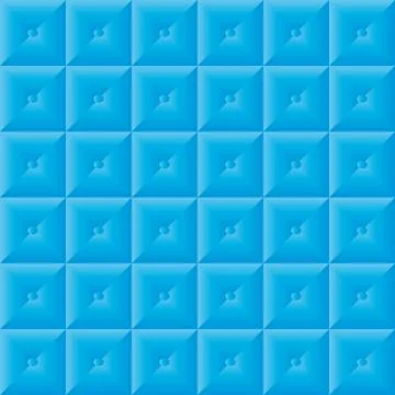 Blue pattern quilt effect with buttons Illustrazione stock
