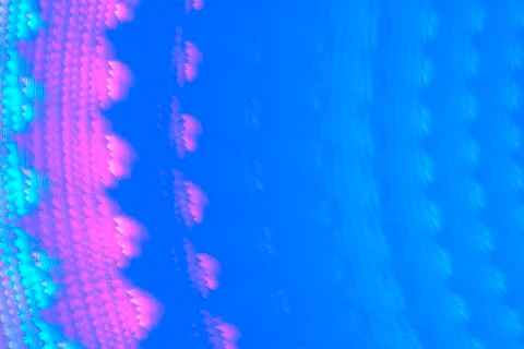 Blue pattern rainbow waves, abstract modern background with fractal shapes fo Stock Photos