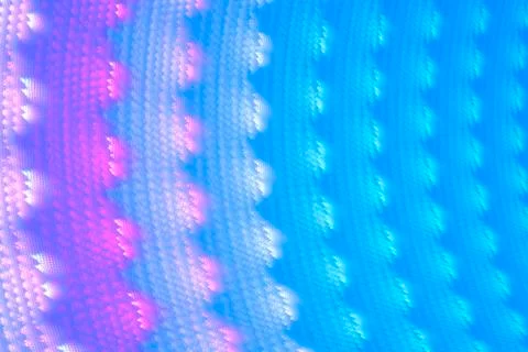 Blue pattern rainbow waves, abstract modern background with fractal shapes fo Stock Photos