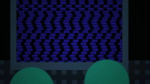 Blue Pattern on Screen Display. Stock Footage 335104820