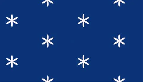 Blue pattern with snowflakes Stock Illustration
