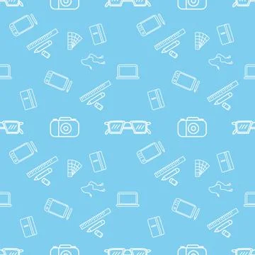 Blue pattern technology item design. Stock Illustration