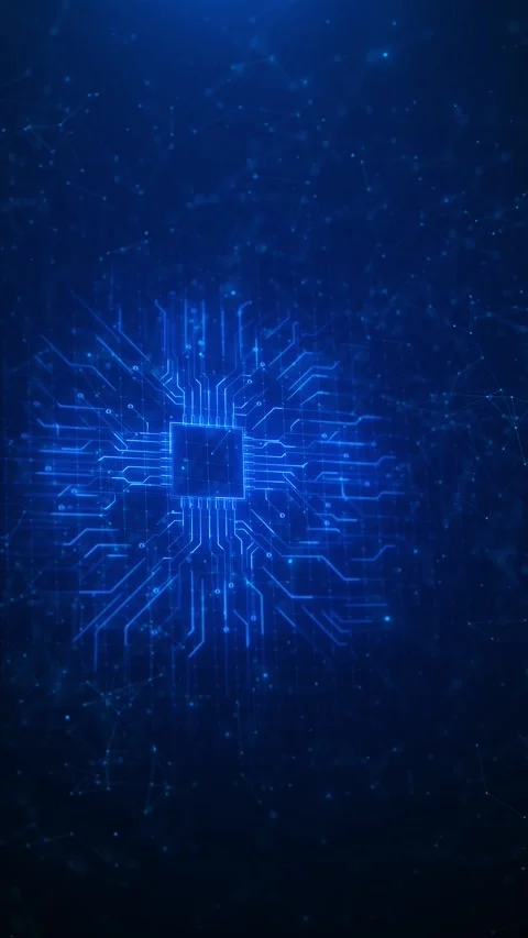 Blue patterns digital advanced networks, intelligent systems, high speed data Stock Footage 314198472