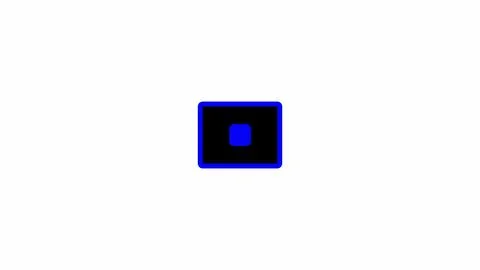 Blue pause button icon centered on a white background. Illustrazione stock