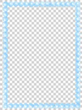 Blue Pearl Rectangle frame shape watercolor イラスト素材