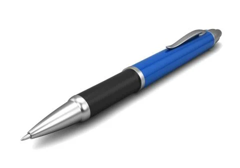 Blue pen Stock Illustration