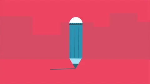 Blue Pencil Drawing Line On Stock Footage 232197170