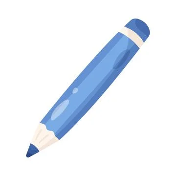 Blue pencil Stock Illustration