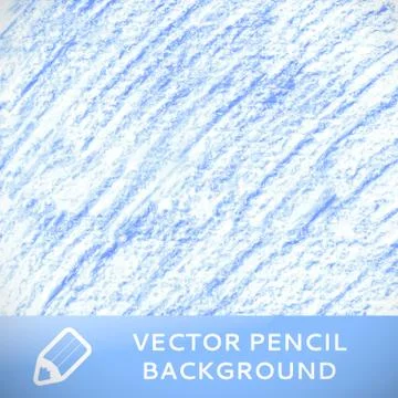 Blue pencil sketch background pattern. Vector illustration Stock Illustration