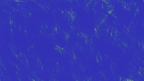 Blue pencil strokes fill a green background with hand drawn lines. A pencil Vídeo Stock 344128615