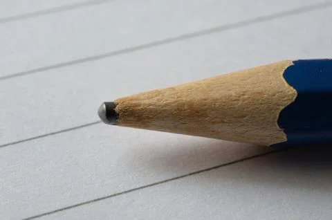 Blue pencil tip Stock Photos