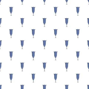Blue pennant flags creating seamless pattern background イラスト素材