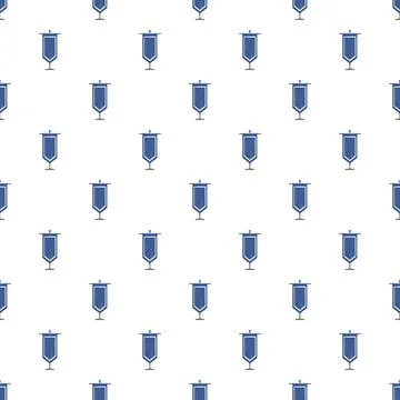 Blue pennant flags pattern for decoration background Stock Illustration