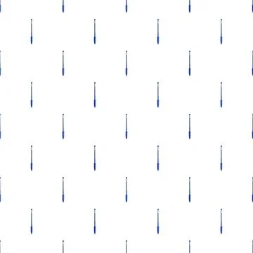 Blue pens seamless pattern for office and school Stock Illustration