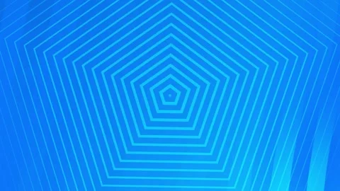 Blue Pentagonal Lines Pattern Background Loop. Stock-Footage 286430430