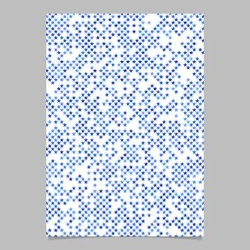 Blue pentagram star shape pattern background brochure template Иллюстрация