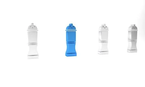 Blue Pepper icon isolated on white background. Cooking spices. Minimalism c.. Stock Illustration
