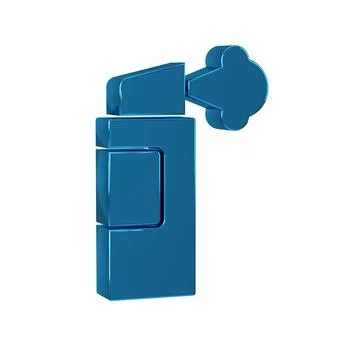 Blue Pepper spray icon isolated on transparent background. OC gas. Capsicum.. Stock Illustration