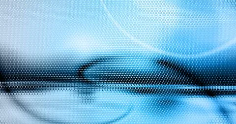 Blue perforated background with hexs. Abstract Technology backdrop. Stock Illustration