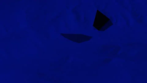 Blue performance of cube Stock Footage 138511119