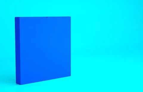 Blue Periodic table of the elements icon isolated on blue background. Minimal Illustrazione stock