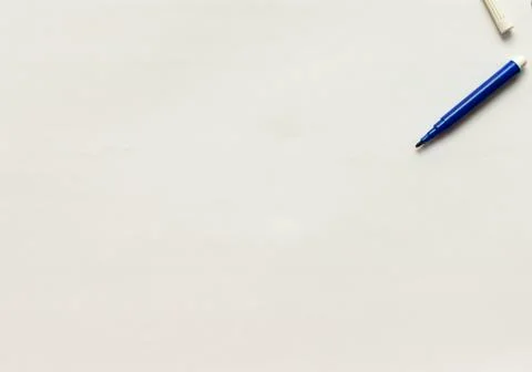 Blue permanent marker pen Stock Photos