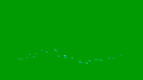 Blue persent wave green Stock Footage 200919911