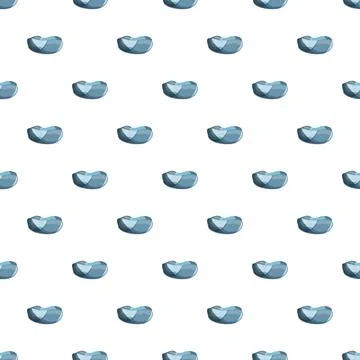 Blue pet cushion pattern for animal comfort Stock Illustration
