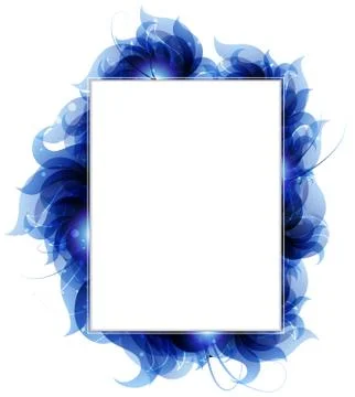 Blue petals background Stock Illustration