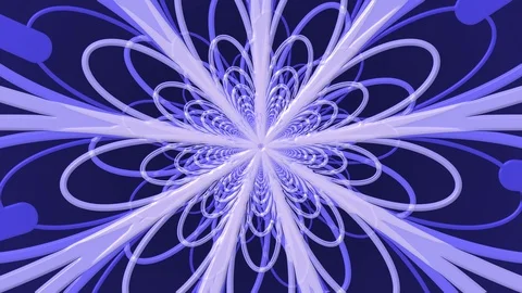 Blue Petals Zoom Stock Footage 100475095