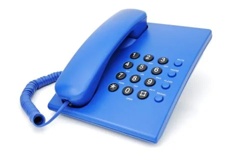 Blue phone Stock-Fotos
