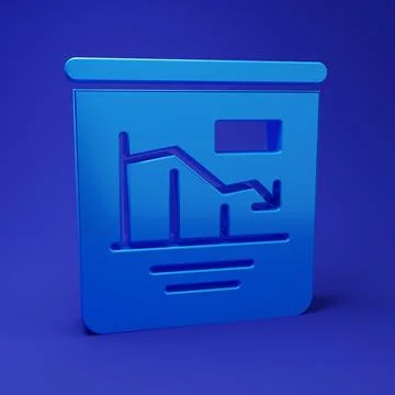 Blue Pie chart infographic icon isolated on blue background. Diagram chart .. Illustrazione stock