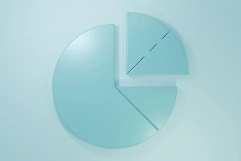 Blue Pie chart infographic icon isolated on blue background. Diagram chart .. Illustrazione stock