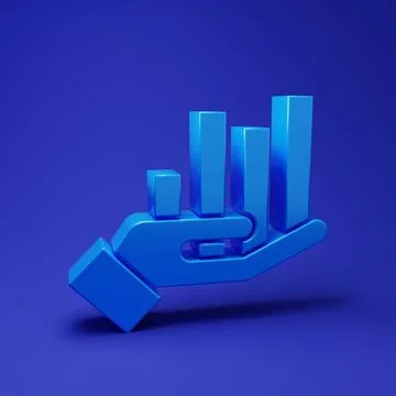 Blue Pie chart infographic icon isolated on blue background. Diagram chart .. 库存插图
