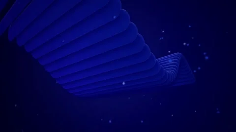 Blue pill shaped slabs twist in a seamless loop Stock Footage 341665585