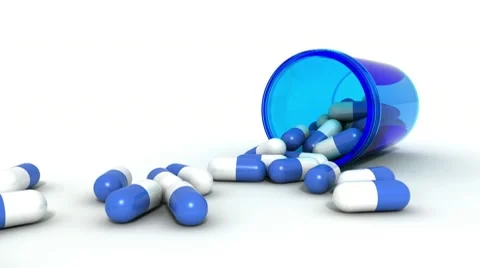 Blue Pills Stock Footage 10592632