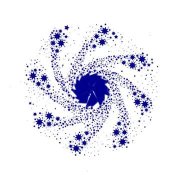 Blue Pin Wheel Stock Illustration