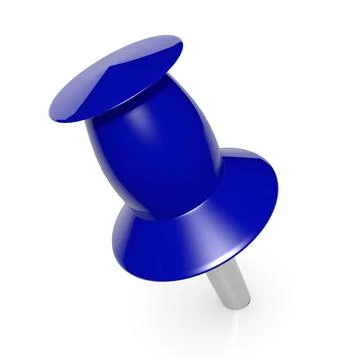 Blue pinboard plug Stockillustratie