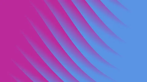 Blue pink background, neon abstract gradient line waves marble texture HD 4K Stock Footage 297873078