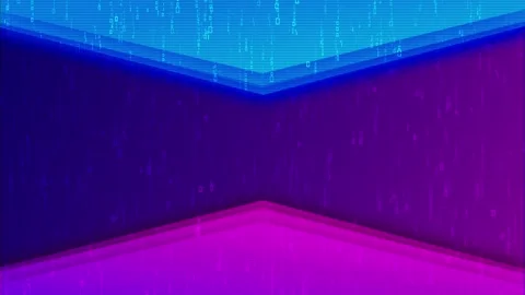 Blue Pink Binary Light Background Animation Stock Footage 314362777