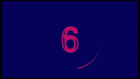 Blue pink countdown Video stock 235949904