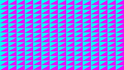 Blue Pink Cyan Triangle Pattern, Vibrant Geometric Optical Illusion Motion Loop Video stock 329655006