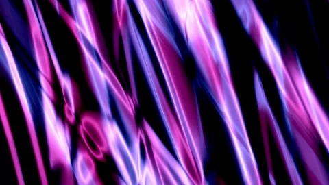 Blue pink flowing lines background Video stock 264150550