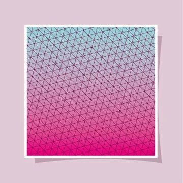Blue pink gradient and pattern background frame vector design Stock Illustration