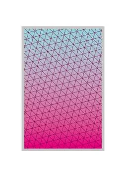 Blue with pink gradient and pattern background frame vector design Stock Illustration