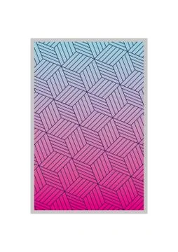 Blue with pink gradient and pattern background frame vector design イラスト素材