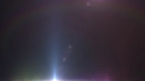 Blue pink optical flare light move form bottom left to right Stock Footage 303410278
