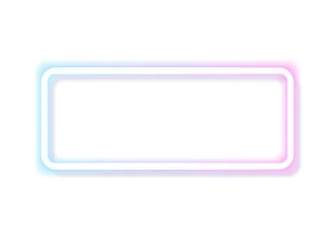 Blue pink pastel rectangle frame abstract neon background 스톡 일러스트